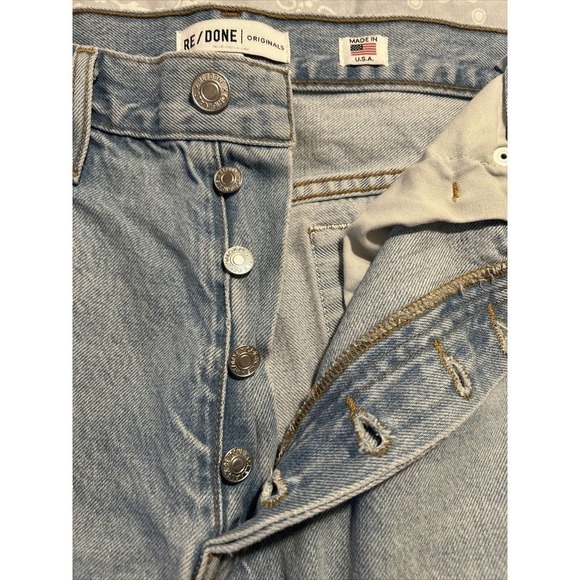 RE/DONE Originals Low Slung Rigid Jeans in Light 04 Sz 29 - Picture 11 of 15